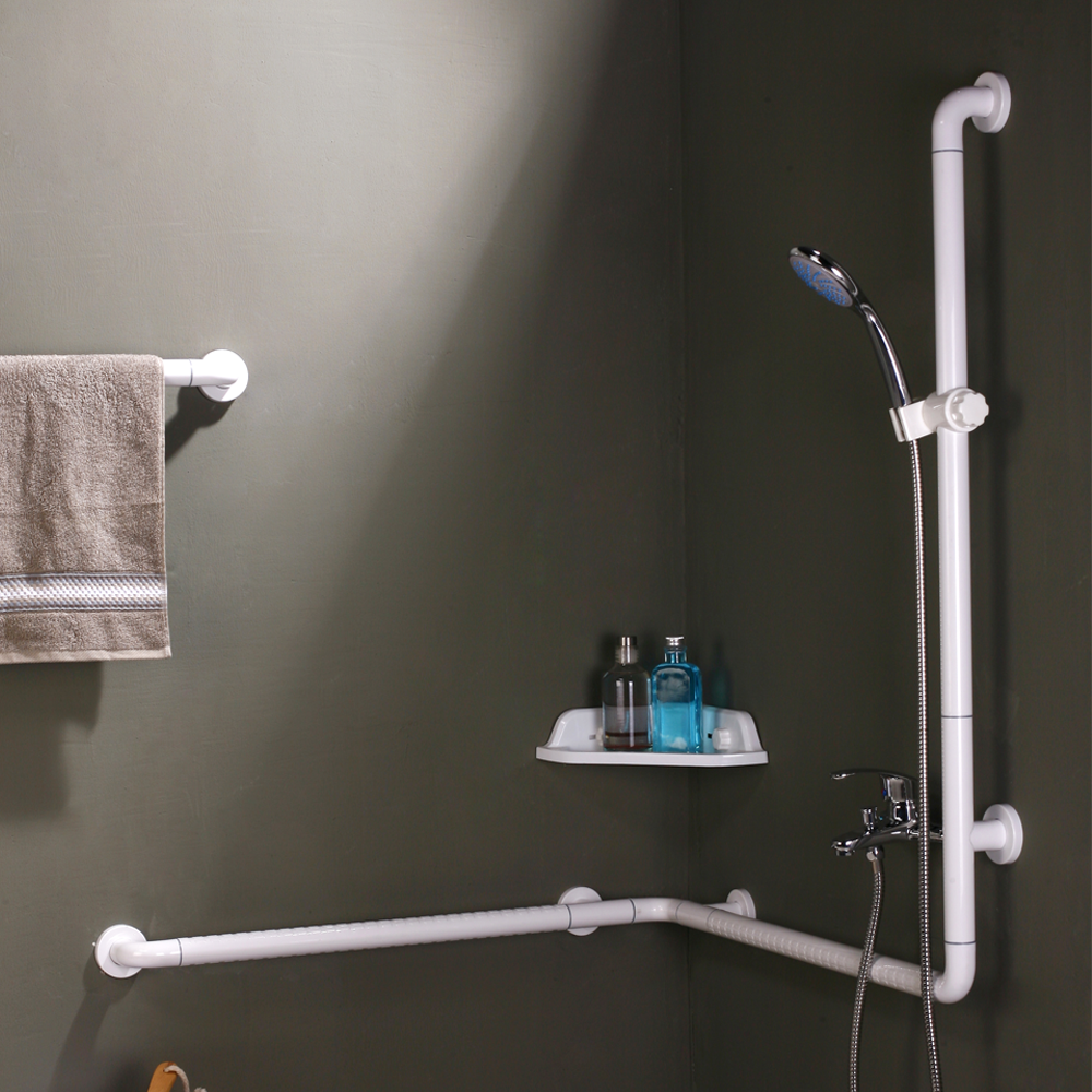 L-Shaped Corner Shower Rail