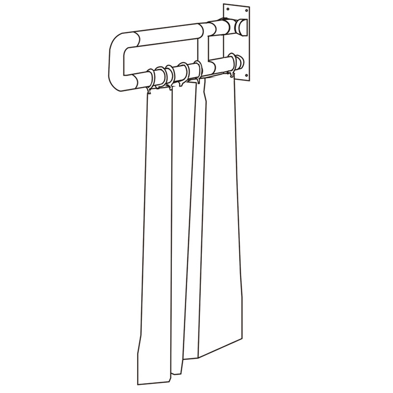 高端无障碍扶手带隔帘上翻扶手