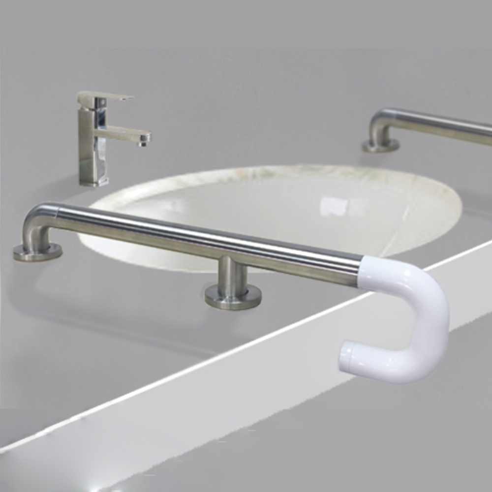 Stainless Steel and Nylon Combined  E-shaped Stationary Washbasint Rail